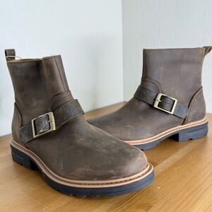 NEW TEVA ROWENA Buckle Brown Leather Boot Women’s Size 7.5
